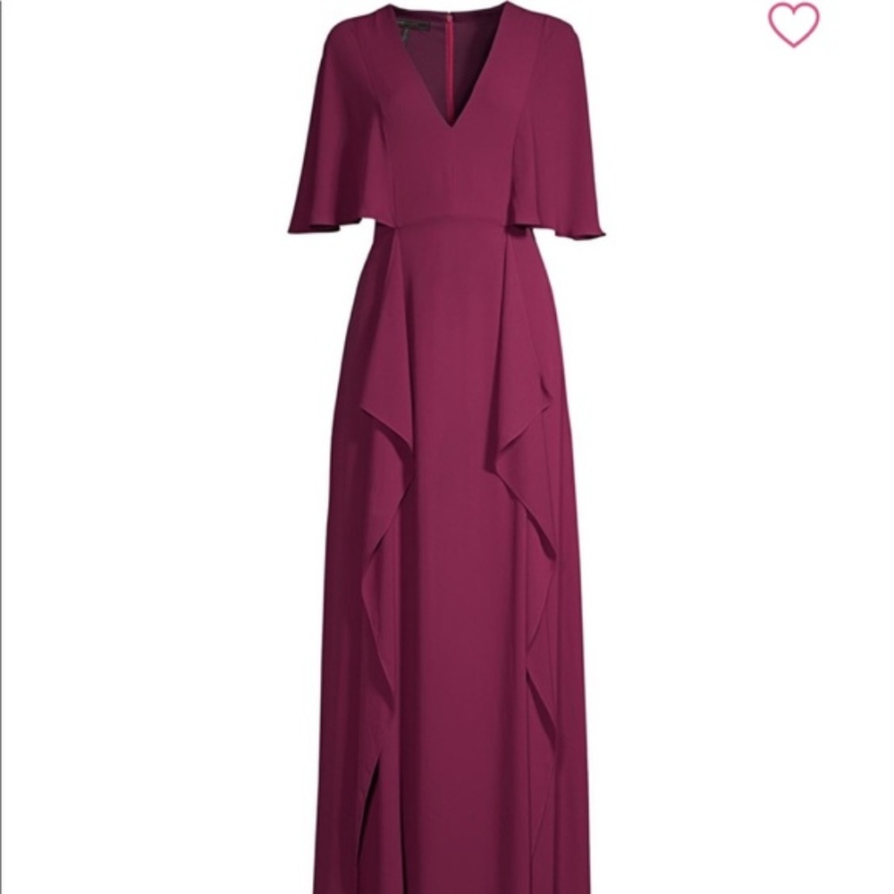 BCBGMaxazria Flounce Purple Dress